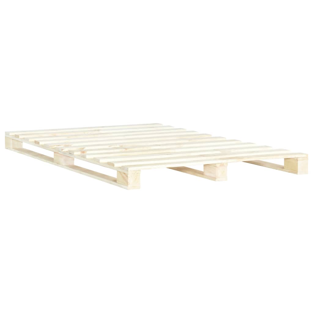 vidaXL Rama łóżka z palet, lite drewno sosnowe, 180 x 200 cm