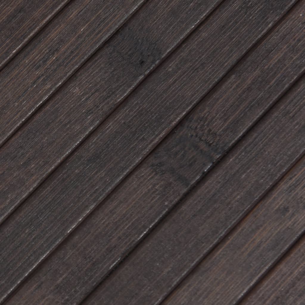 vidaXL Dywan prostokątny, ciemnobrązowy, 70x200 cm, bambusowy