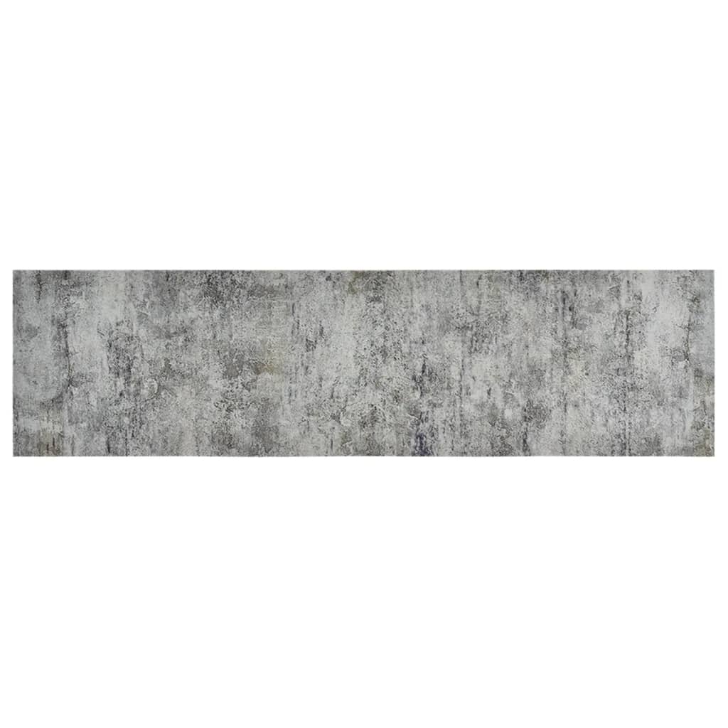 vidaXL Dywanik kuchenny, wzór betonu, 45x150 cm, aksamitny