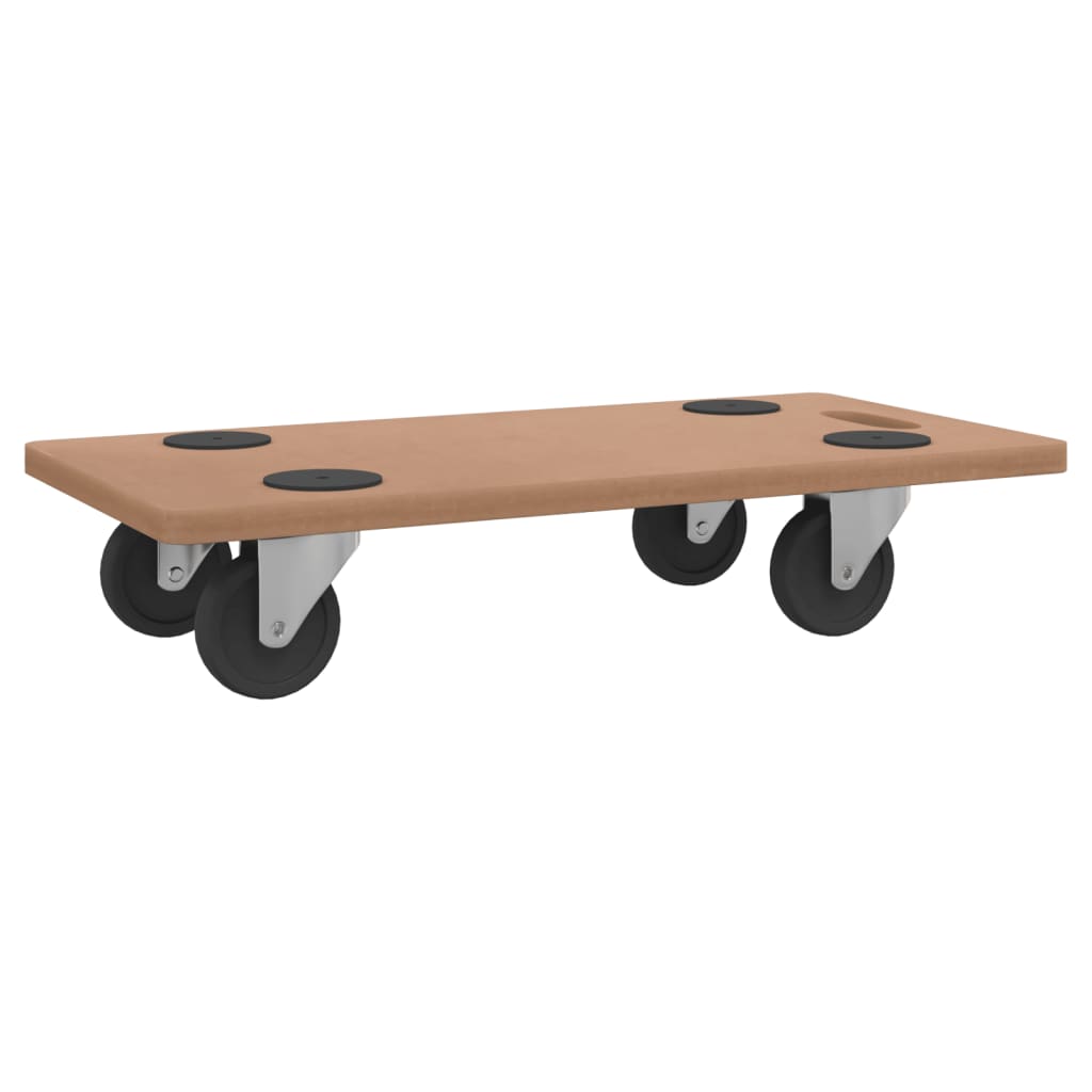 vidaXL Wózki platformowe, 2 szt, prostokątne, materiał drewnopochodny