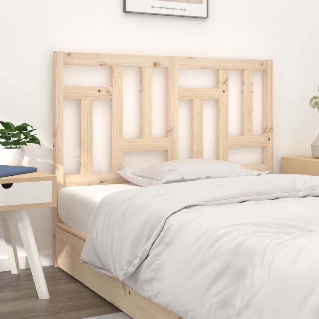 vidaXL Wezgłowie łóżka, 155,5x4x100 cm, lite drewno sosnowe
