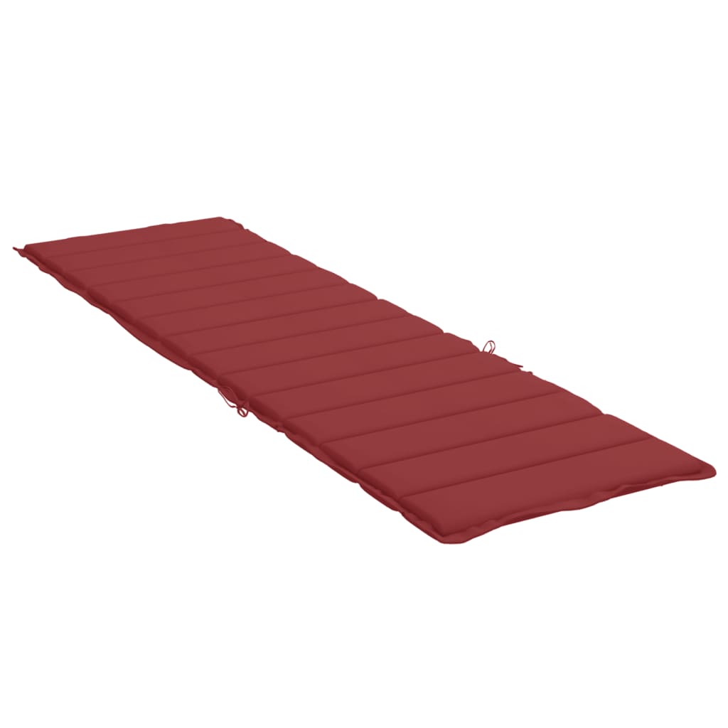 vidaXL Poduszka na leżak, winna czerwień, 200x50x3 cm, tkanina Oxford