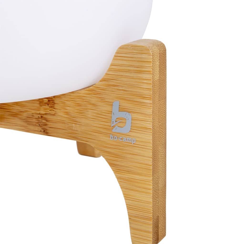 Bo-Camp Lampa stołowa LED Barnes, biało-brązowa