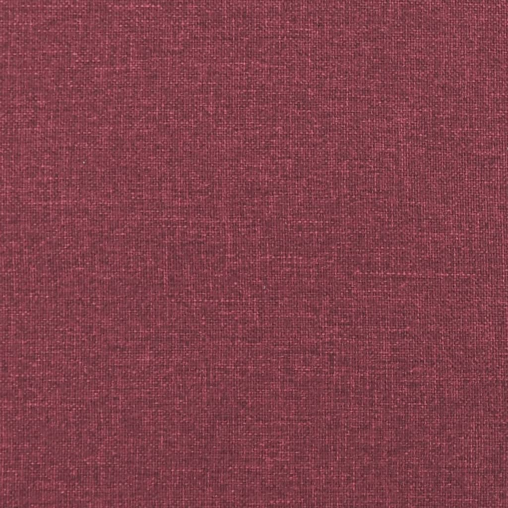 vidaXL Podnóżek, czerwone wino, 60x50x41 cm, tapicerowany tkaniną