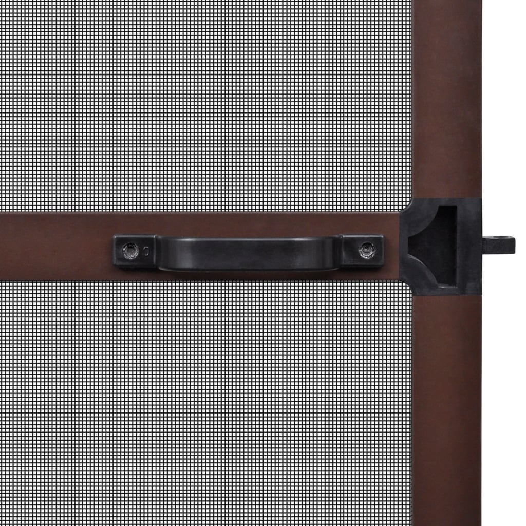 vidaXL Moskitiera na drzwi, brązowa, 120 x 240 cm