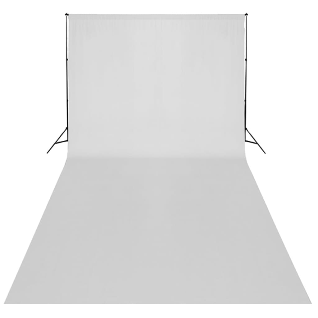 vidaXL Zestaw do studia fotograficznego, białe tło 6 x 3 m i światła