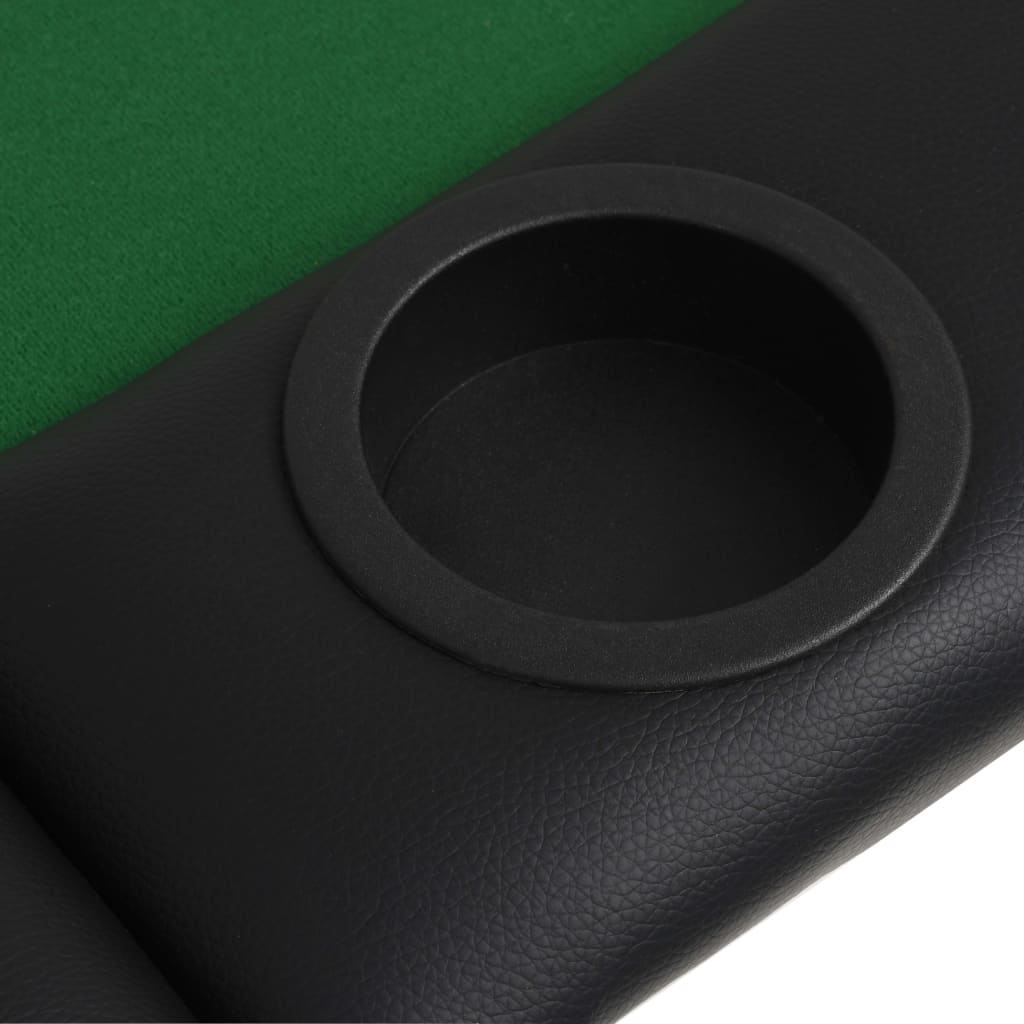 vidaXL Składany, owalny stół do pokera dla 9 graczy, zielony