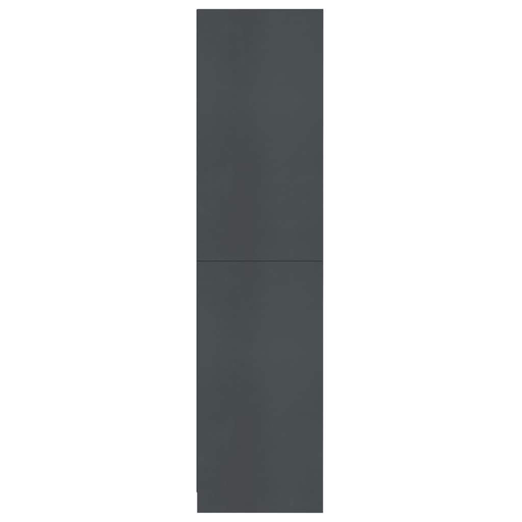vidaXL Szafa, szara, 100x50x200 cm, materiał drewnopochodny