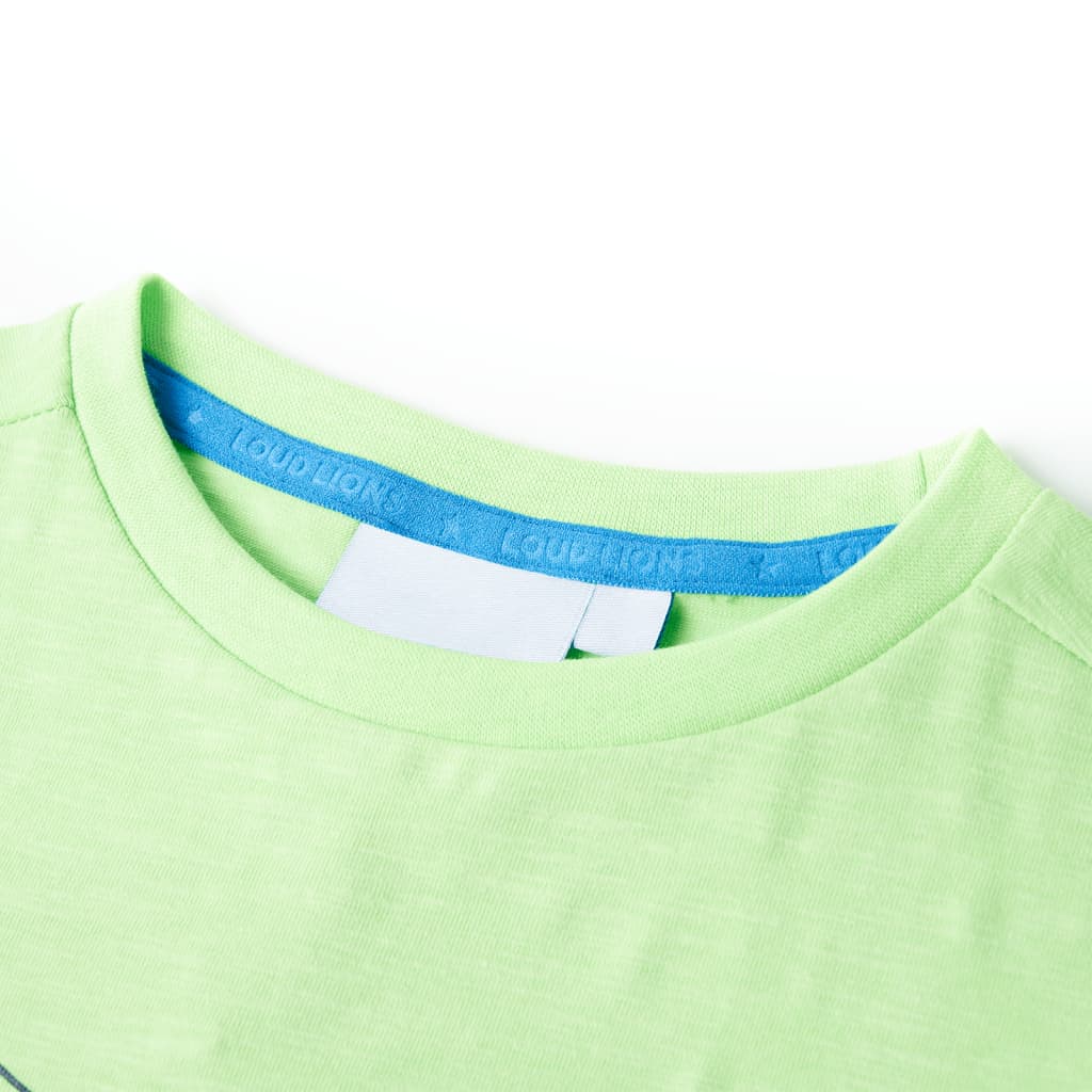 Koszulka dziecięca, neonowa zieleń, 92