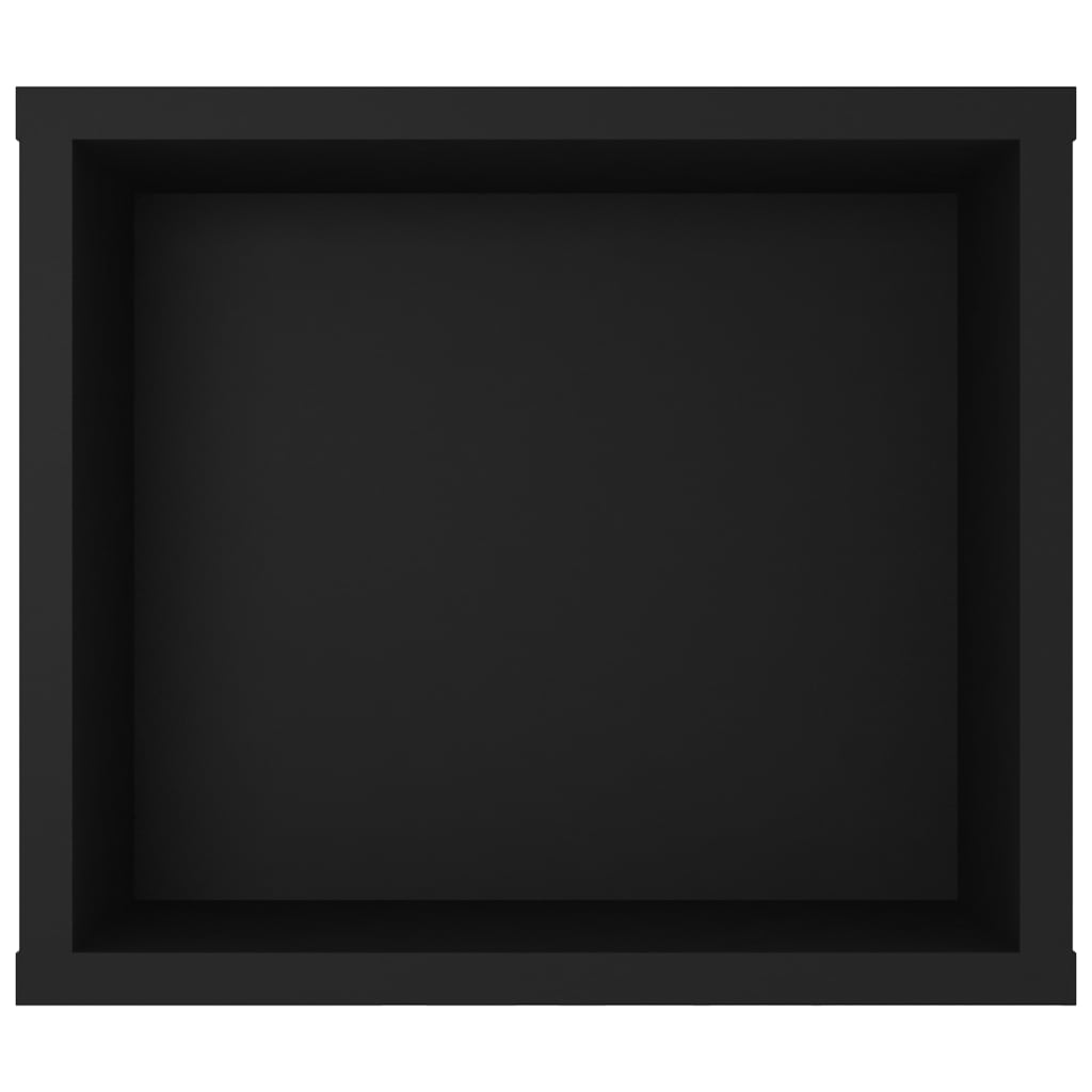 vidaXL Wisząca szafka TV, czarna, 100x30x26,5 cm, płyta wiórowa
