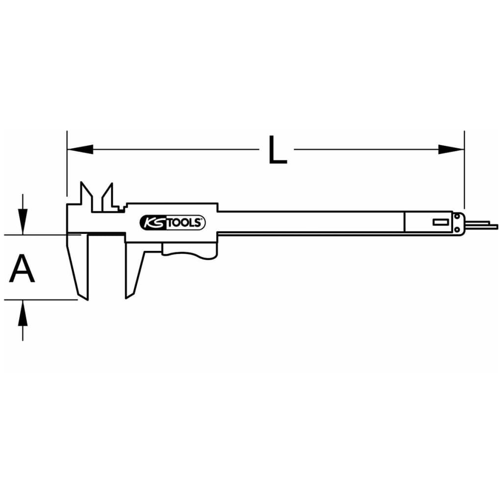 KS Tools Suwmiarka kieszonkowa z noniuszem 0-150 mm, 300.0510