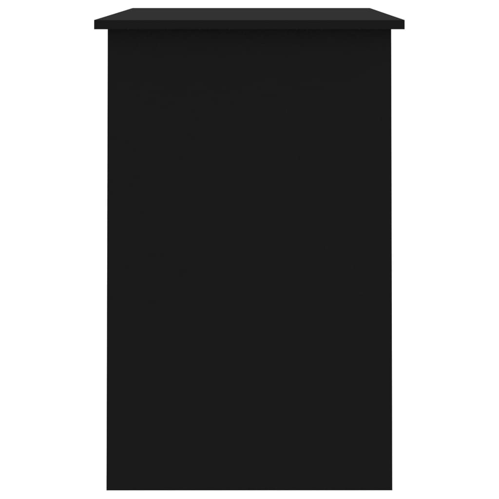 vidaXL Biurko, czarne, 100x50x76 cm, materiał drewnopochodny