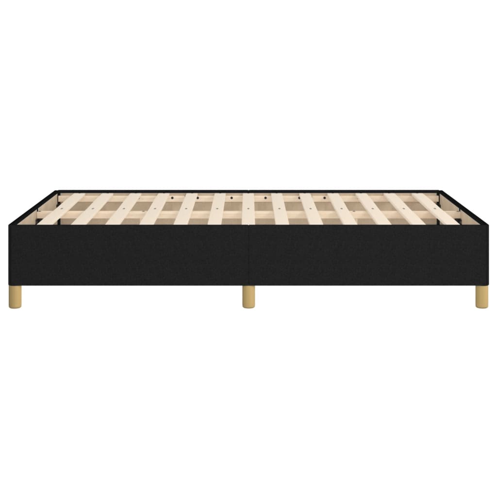 vidaXL Rama łóżka, czarna, 120x190 cm, obita tkaniną