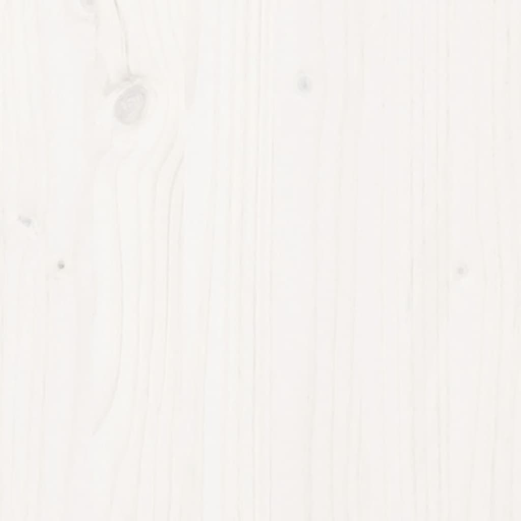 vidaXL Łóżko dzienne rozsuwane, białe, 80x200 cm, lite drewno sosnowe