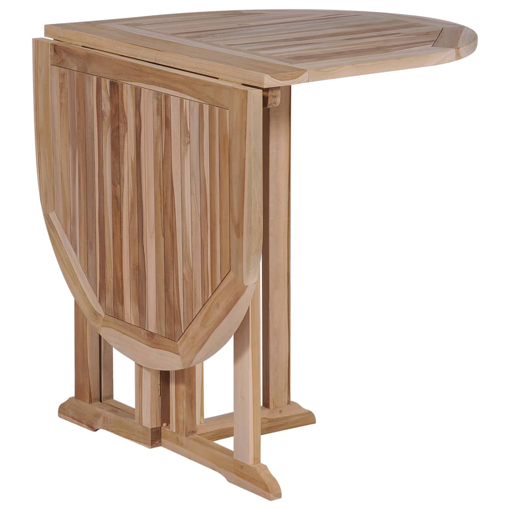 vidaXL Składany stół ogrodowy, 120x70x75 cm, lite drewno tekowe