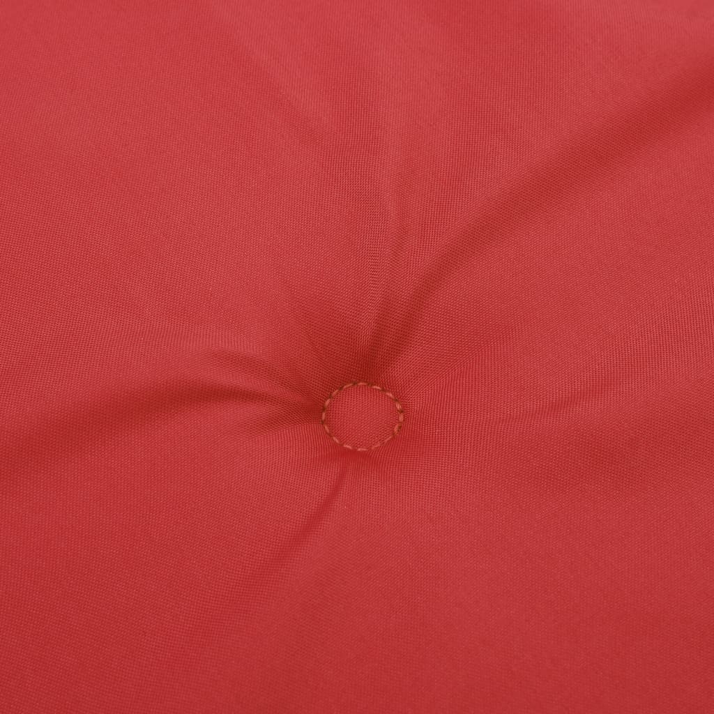 vidaXL Poduszka na ławkę ogrodową, czerwona, 120x50x3 cm, tkanina