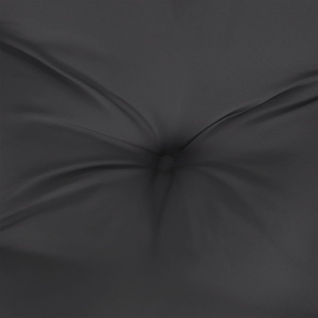 vidaXL Poduszka na ławkę ogrodową, czarna, 200x50x7 cm, tkanina