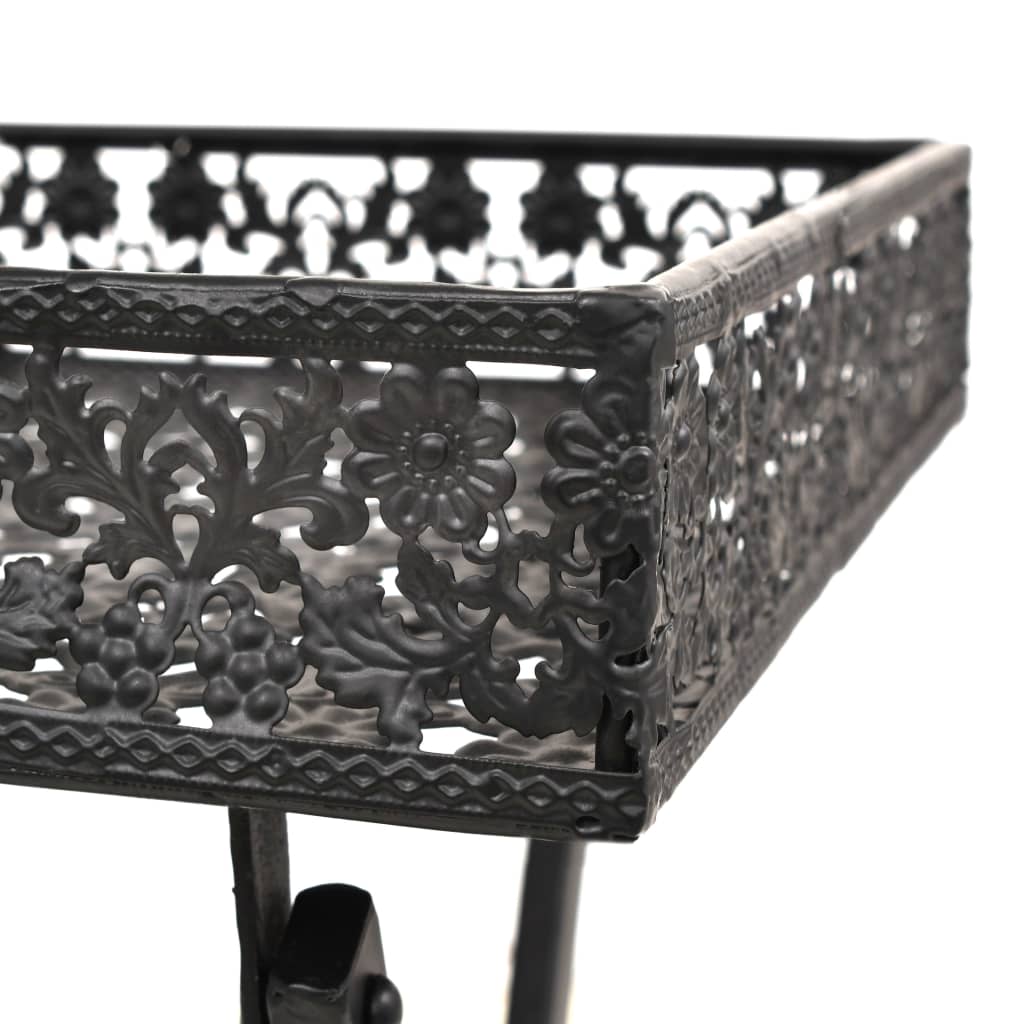 vidaXL Składany stolik w stylu vintage, metalowy, 58x35x72, czarny