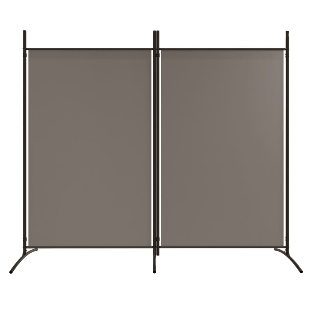 vidaXL Parawan 2-panelowy, antracytowy, 175x180 cm, tkanina