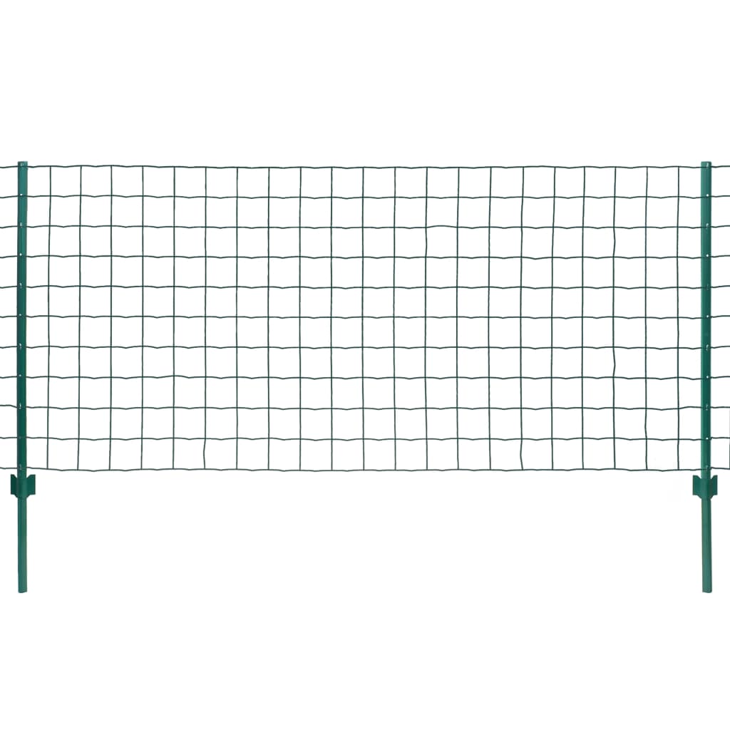 vidaXL Euro ogrodzenie, stalowe, 20 x 0,8 m, zielone