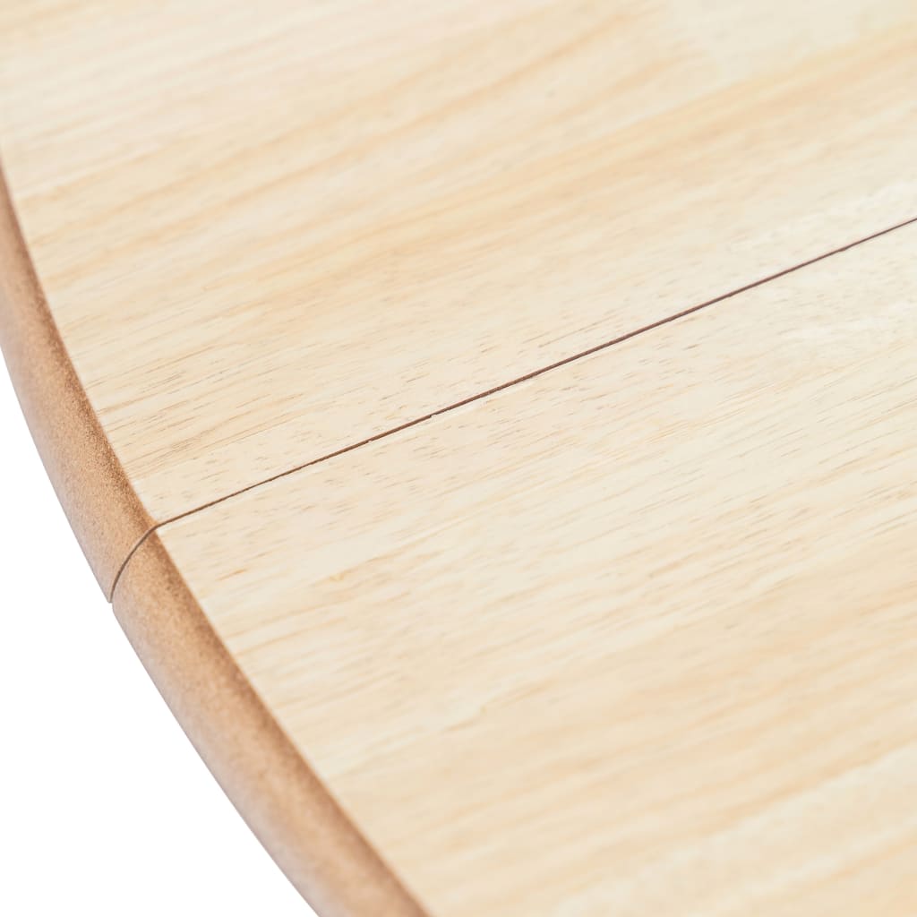vidaXL 5-częściowy zestaw mebli, drewno kauczukowca, biało-brązowy