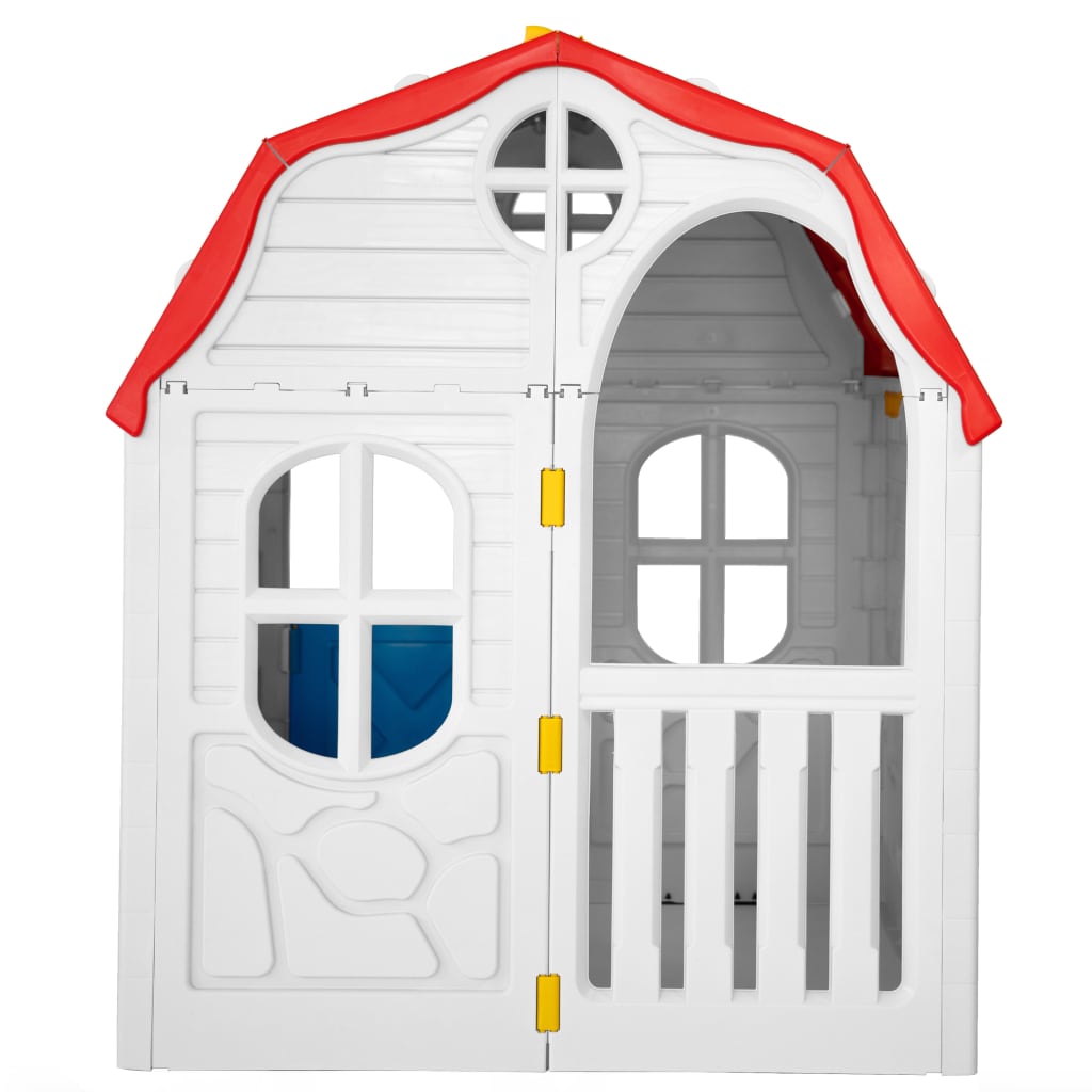 vidaXL Domek dla dzieci z otwieranymi drzwiczkami i oknami