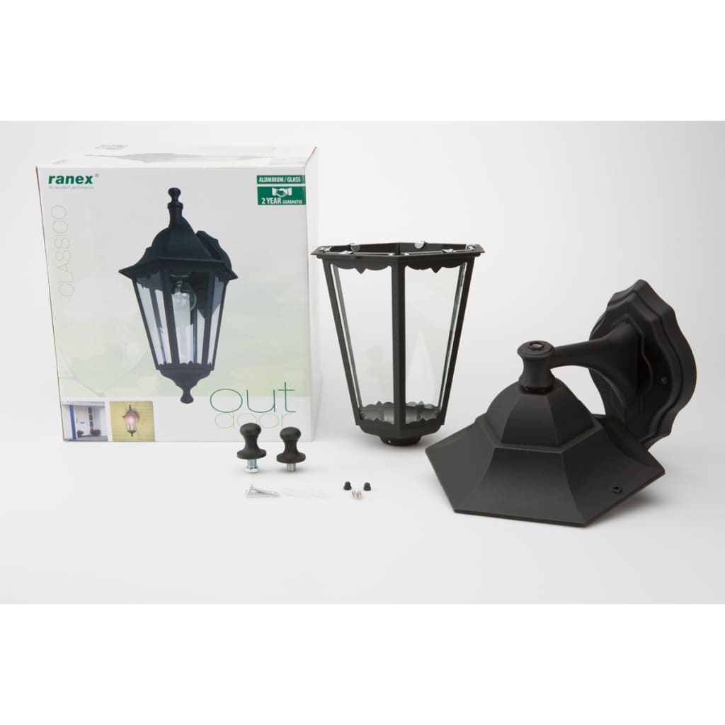 Smartwares Lampa ścienna 60 W, czarna, CLAS5000.029
