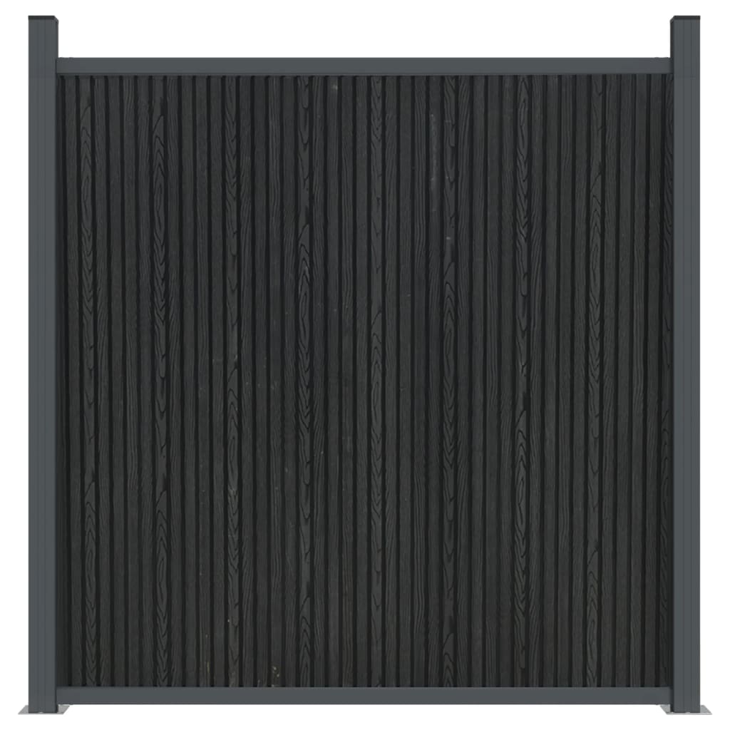 vidaXL Panel ogrodzeniowy, szary, 173x186 cm, WPC