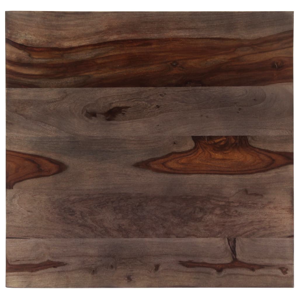 vidaXL Stolik kawowy, szary, 60x60x35 cm, lite drewno sheesham