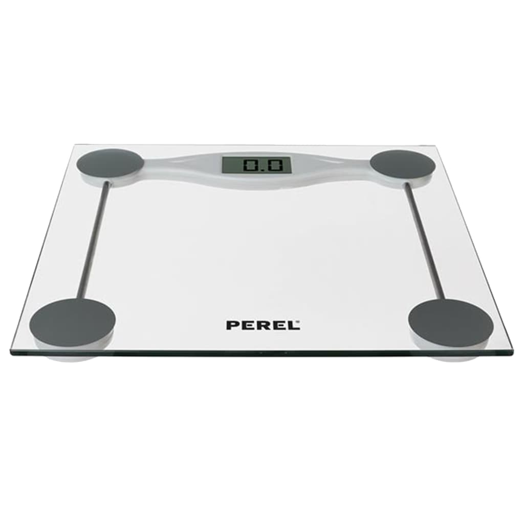 Perel Cyfrowa waga łazienkowa, 180 kg, przezroczysta