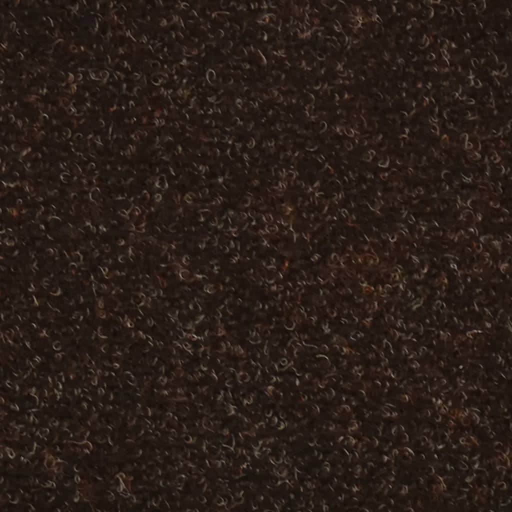 vidaXL Samoprzylepne nakładki na schody, 10 szt., brązowe, 56x17x3 cm