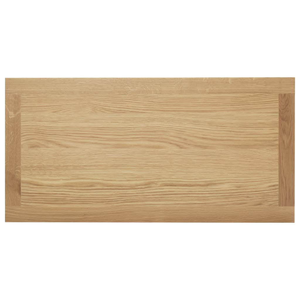 vidaXL Stolik kawowy, 90 x 45 x 40 cm, lite drewno dębowe
