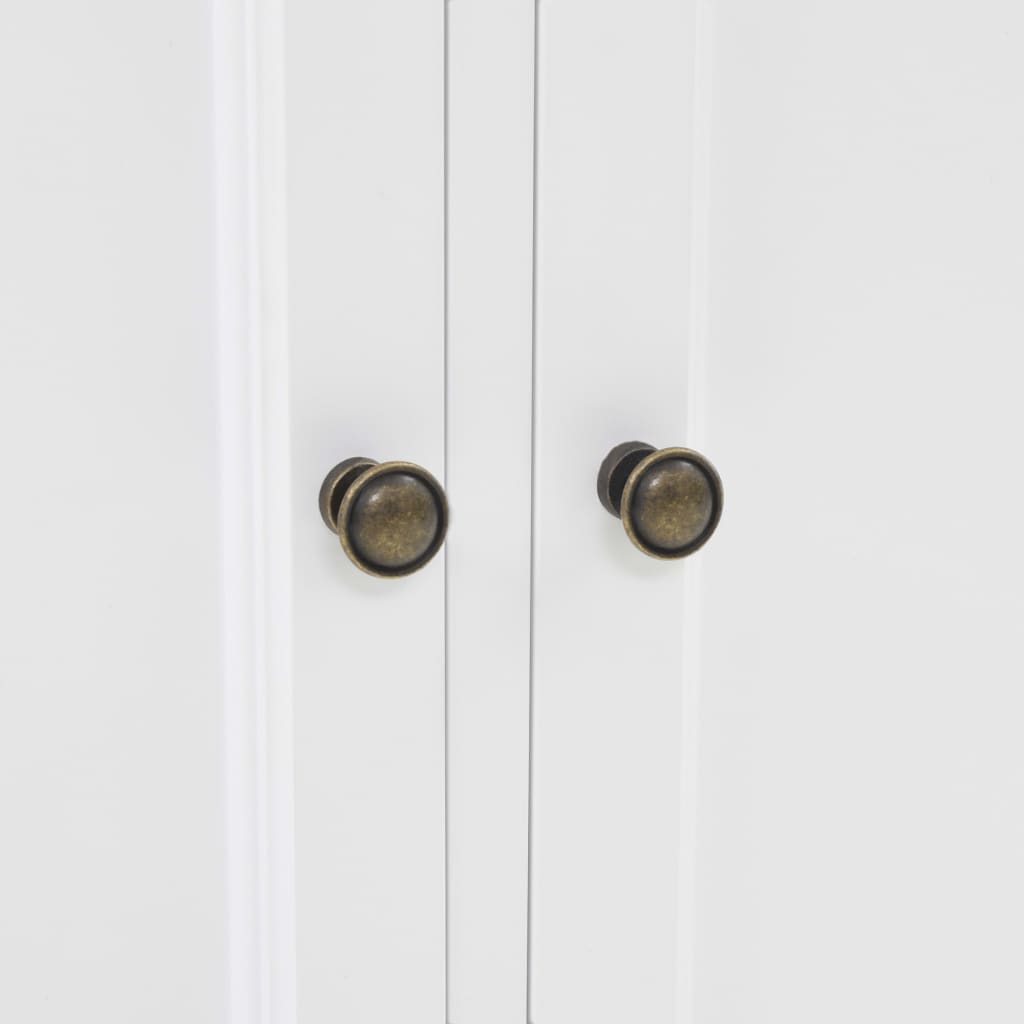 vidaXL Kredens 4-drzwiowy, MDF i drewno sosnowe, 80x40x180 cm