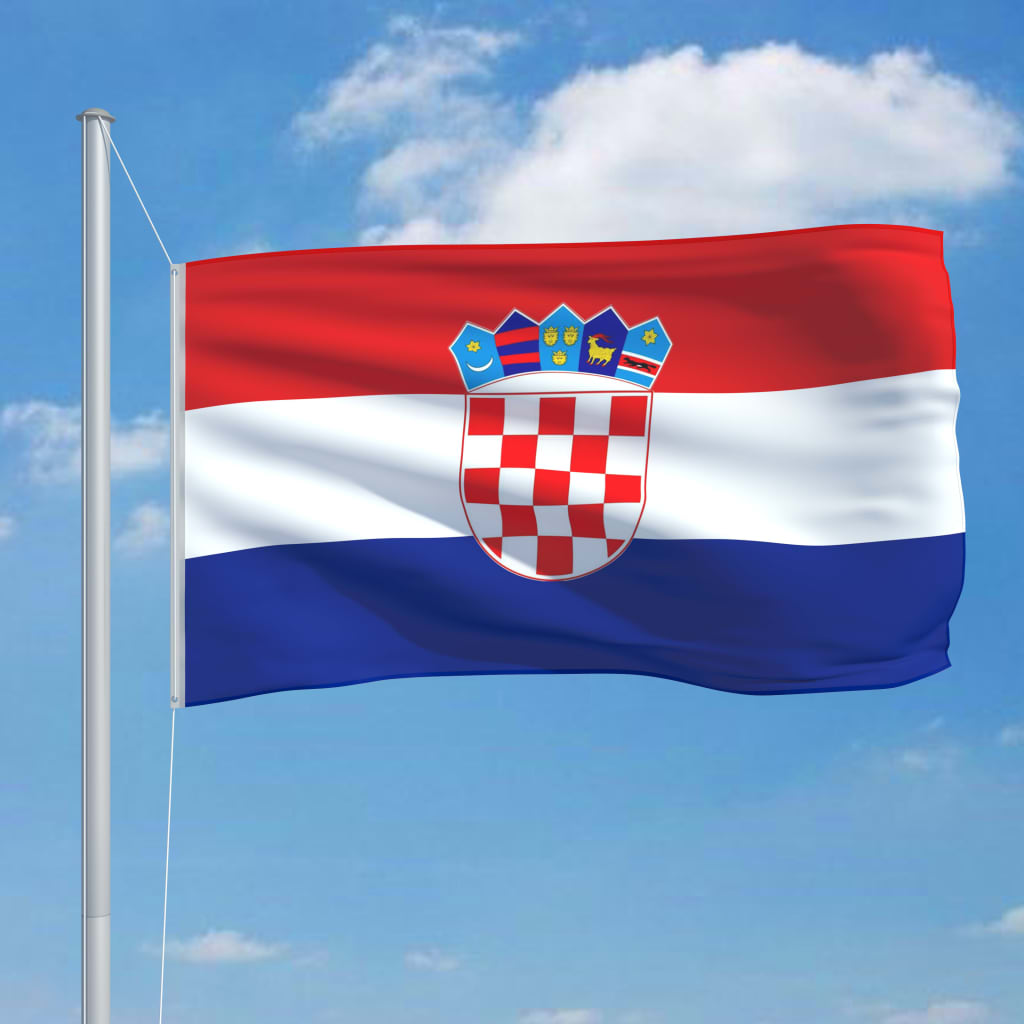vidaXL Flaga Chorwacji, 90 x 150 cm