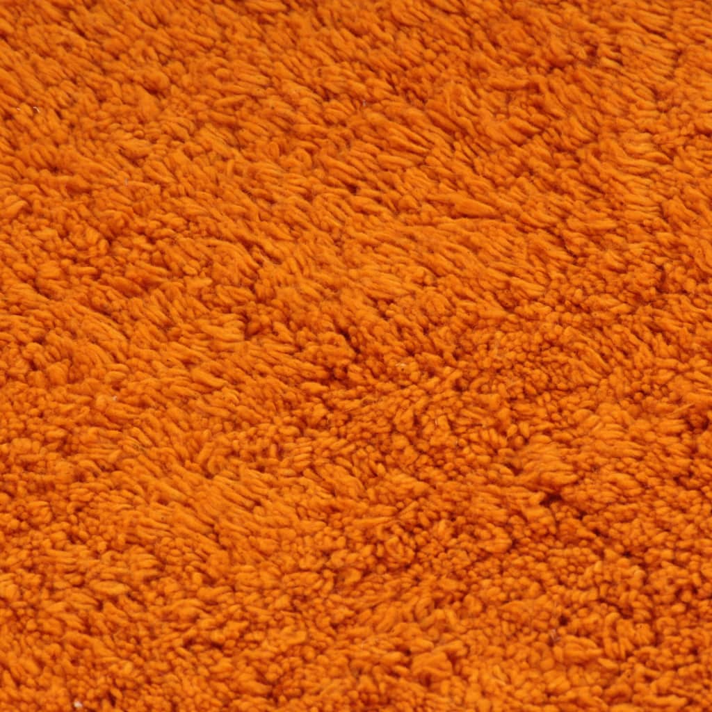 vidaXL 2-częściowy zestaw mat łazienkowych, tkanina, pomarańcz