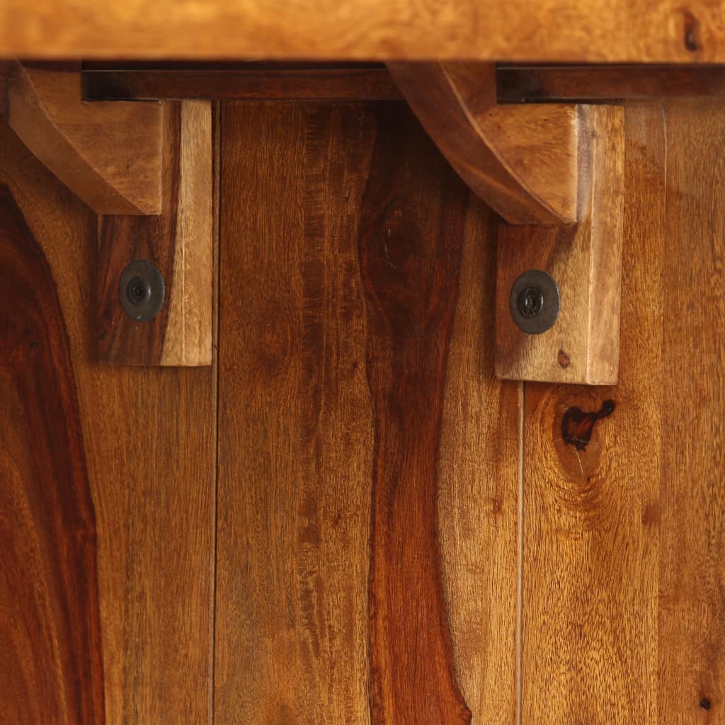 vidaXL Kredens/biurko, lite drewno sheesham, brązowe
