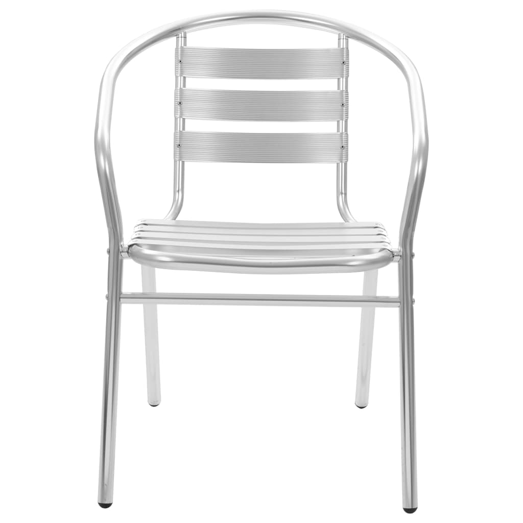 vidaXL Krzesła ogrodowe, sztaplowane, 2 szt., aluminium