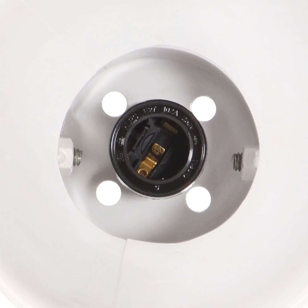 vidaXL Industrialna lampa ścienna, biała, 45x25 cm, E27