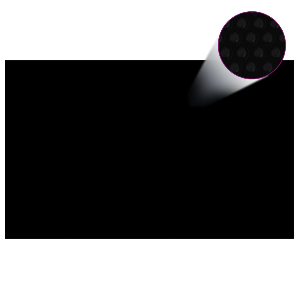 vidaXL Pokrywa na basen, czarna, 260 x 160 cm, PE