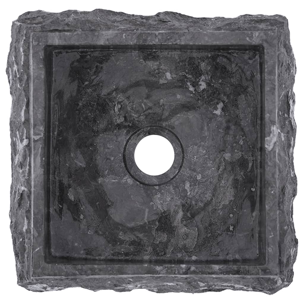 vidaXL Umywalka, szara, 30x 30 x 13 cm, marmurowa