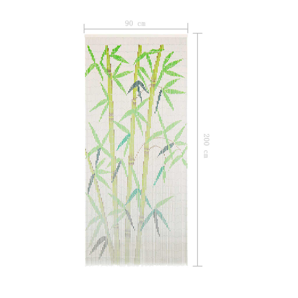 vidaXL Zasłona na drzwi, bambus, 90 x 200 cm