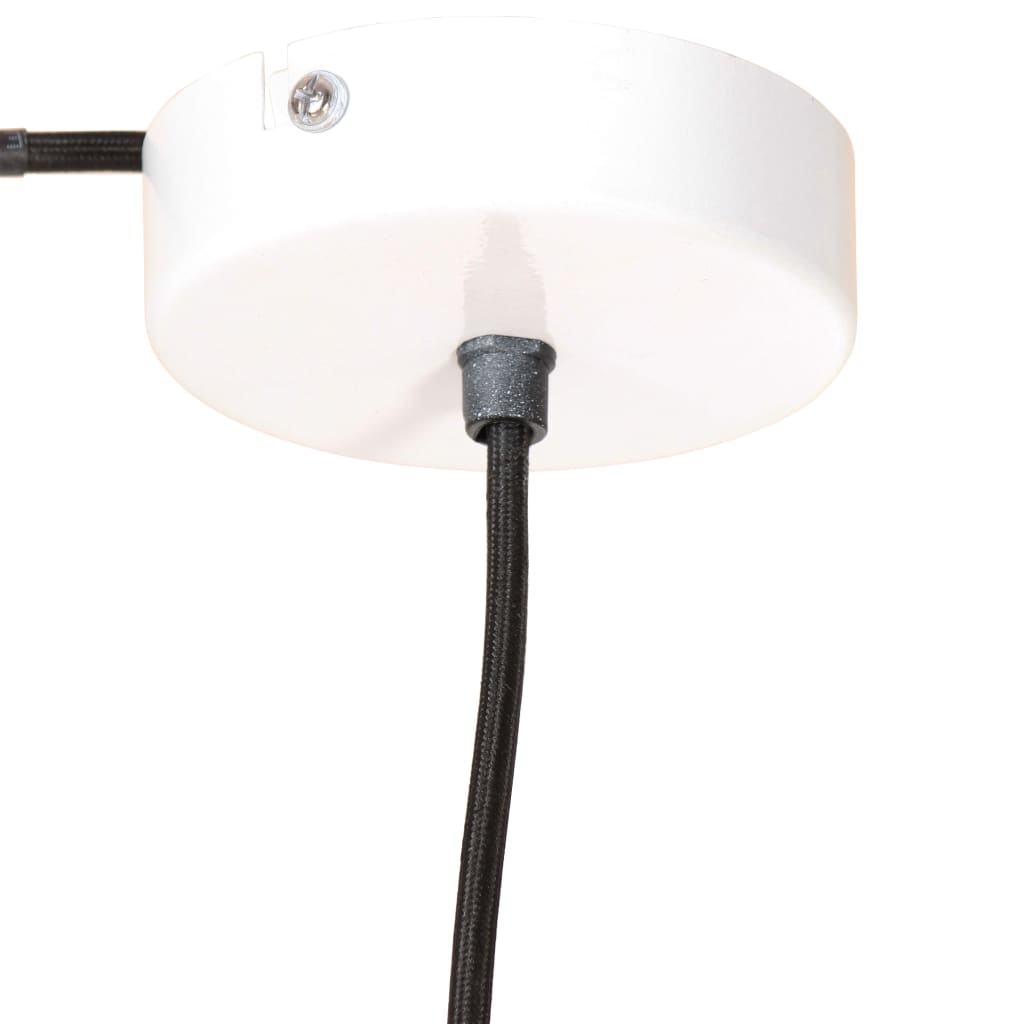 vidaXL Lampa wisząca, 25 W, biała, okrągła, 17 cm, E27