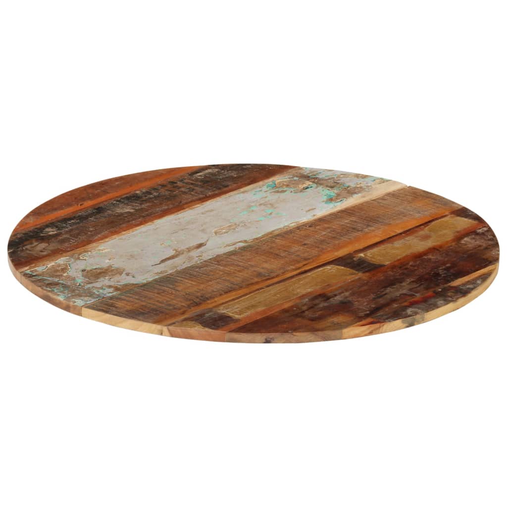 vidaXL Okrągły blat stołu, 80 cm, 15-16 mm, lite drewno odzyskane
