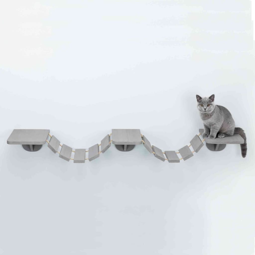 TRIXIE Ścienna drabinka dla kota, 150 x 30 cm, taupe
