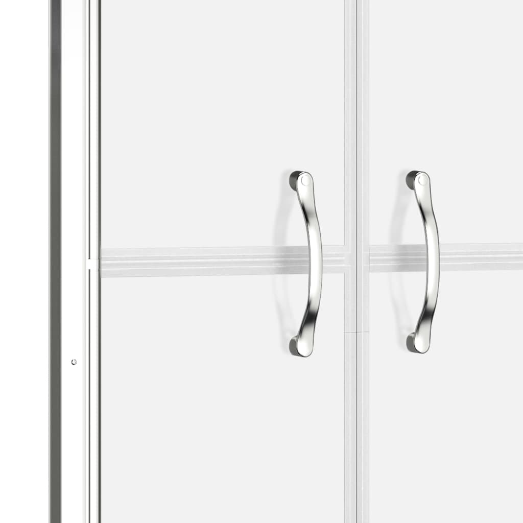 vidaXL Drzwi prysznicowe, szkło częściowo mrożone, ESG, 71x190 cm