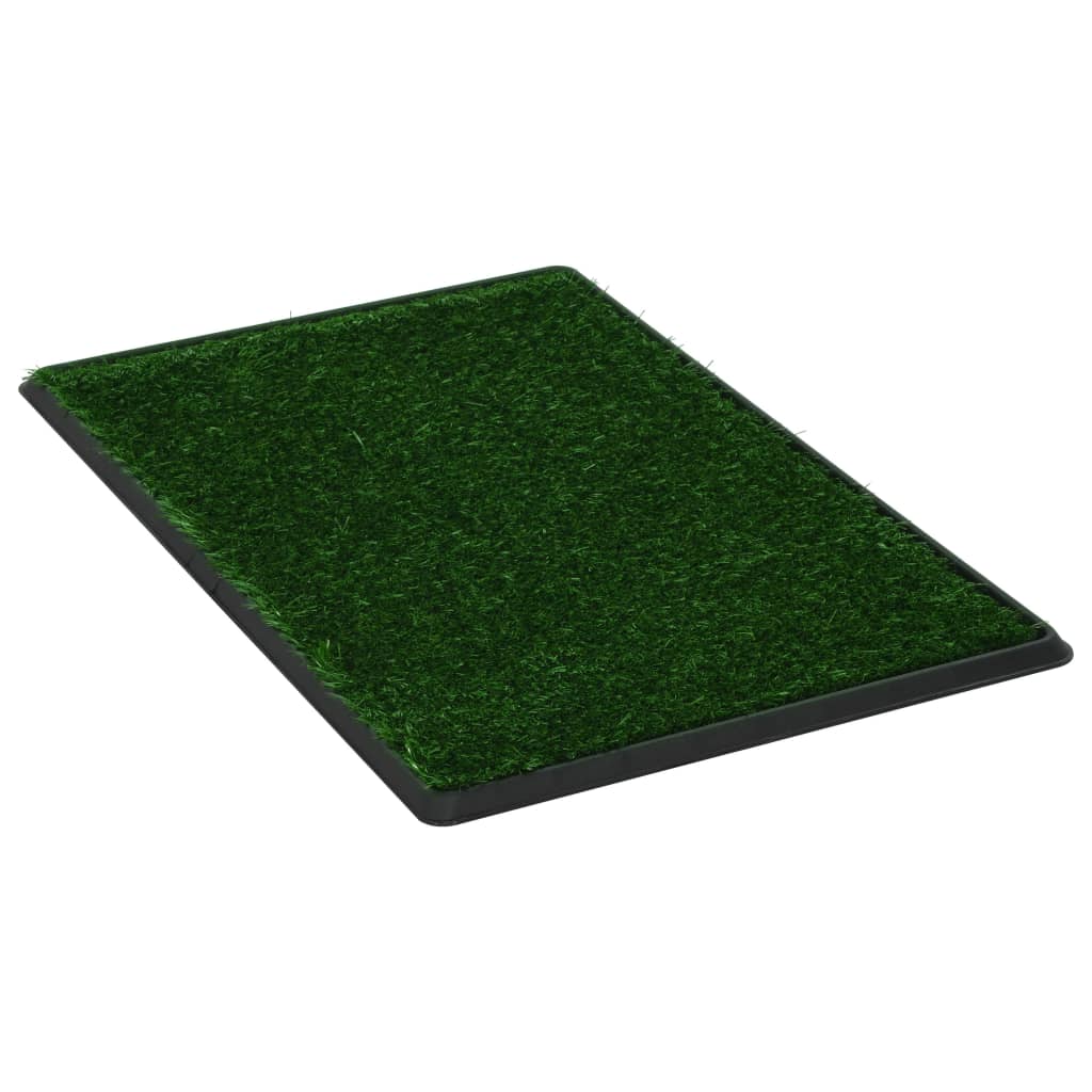 vidaXL Toalety dla zwierząt z tacą i sztuczną trawą, 2 szt, 76x51x3 cm