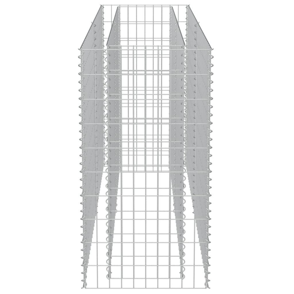 vidaXL Podwyższona donica gabionowa, galwanizowana stal, 180x50x100 cm