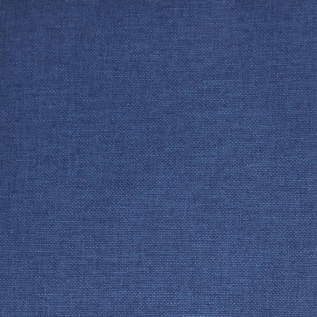 vidaXL Fotel bujany, niebieski, tapicerowany tkaniną