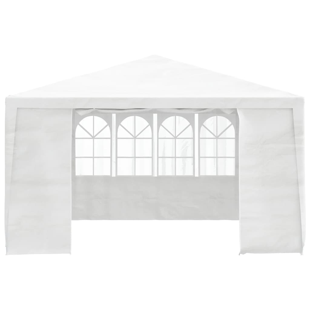 vidaXL Namiot imprezowy ze ściankami, 4x4 m, biały, 90 g/m²