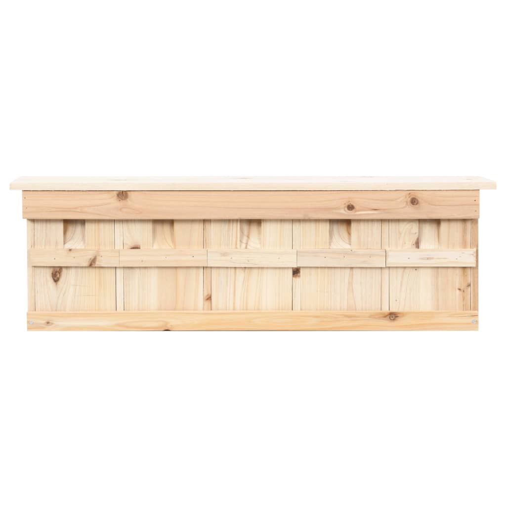 vidaXL Domek dla wróbli, 5 pokoi, 68x15x21 cm, drewno jodłowe